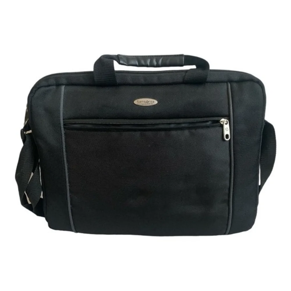 Samsonite black canvas
